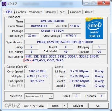 CPU-z Virtualization