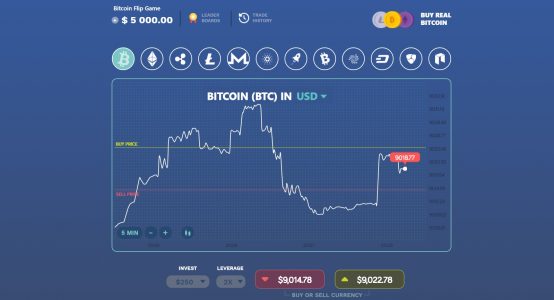 Bitcoin Flip - FREE Bitcoin Trading game