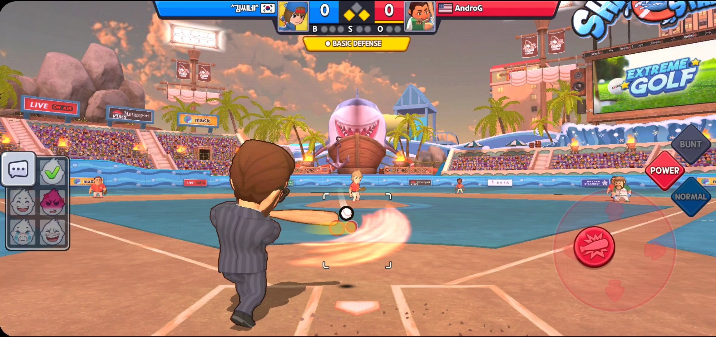 Super Baseball League gameplay