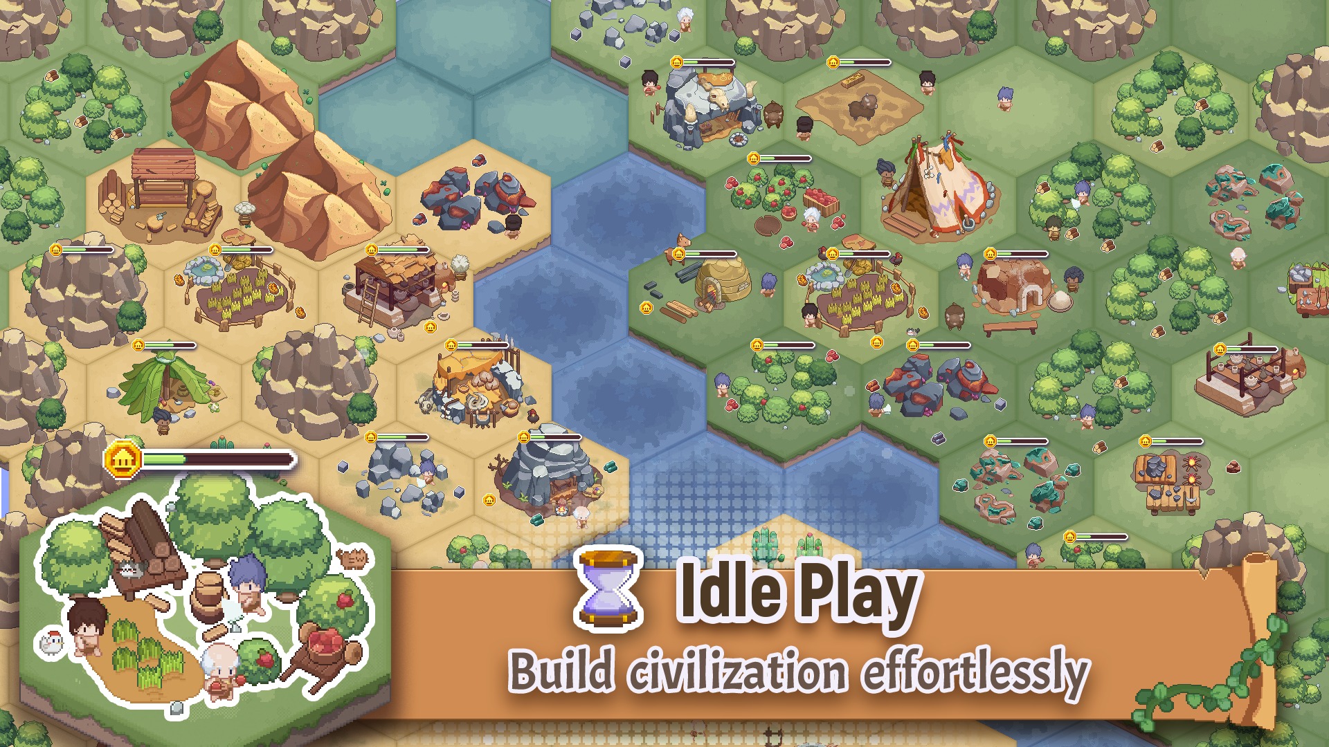 Pixel Civilization - Idle Game for Android and iOS - AndroGaming.com