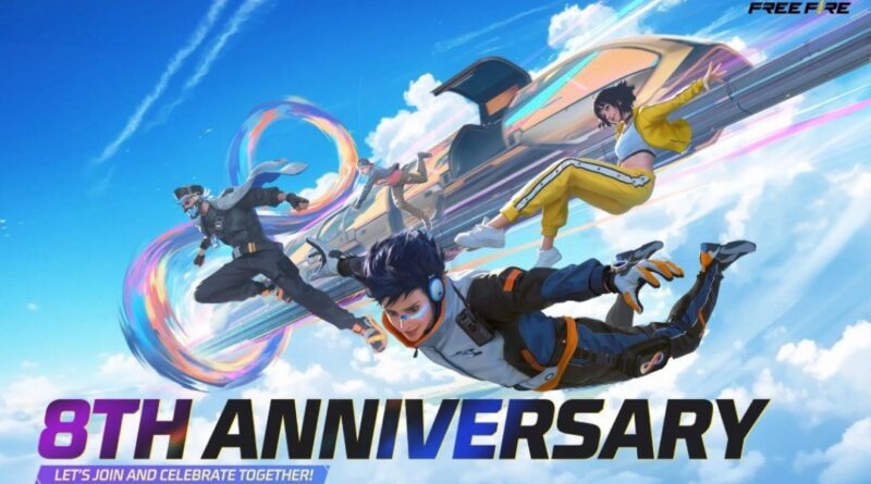 Free Fire’s 8th Anniversary Kicks Off with Infinite Style and Gameplay