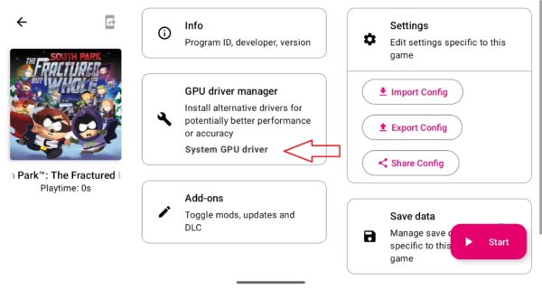 Change Turnip Driver in eden per game