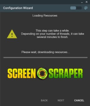 SkraperUI Downloading resources