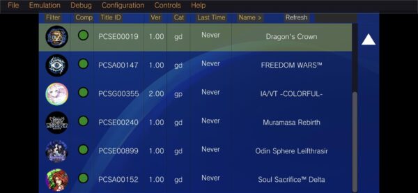 5 best vita3k Games on Android