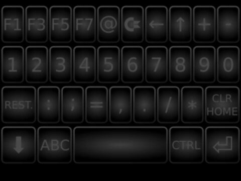 C64emu internal keyboard characters