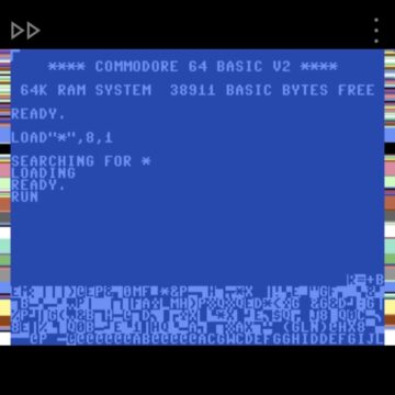 C64emu loading game manually running