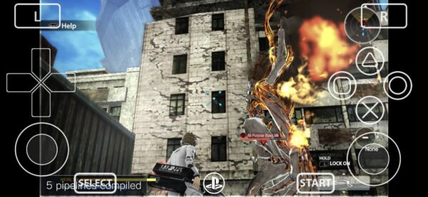 Freedom Wars running on Vita3k