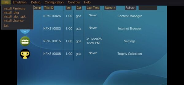 Vita3k how to install game 1