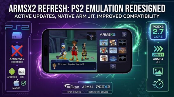 ARMSX2 Refresh Arrives on Android With Major PS2 Emulator Upgrade