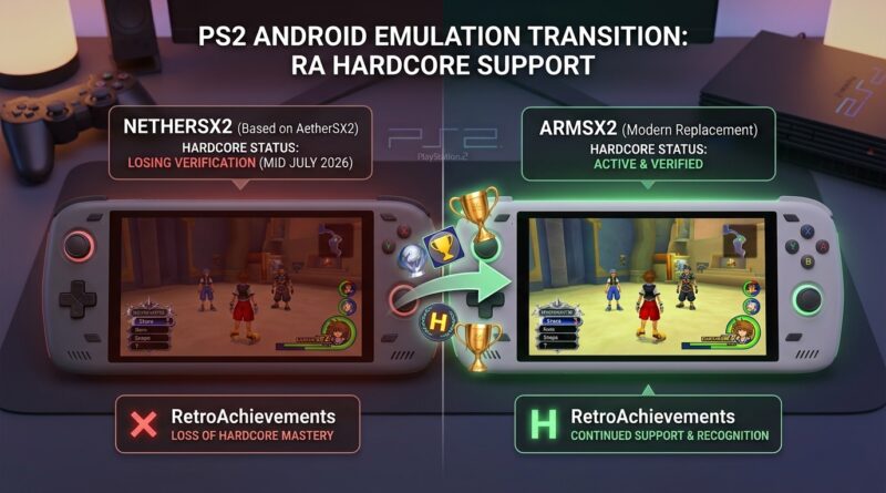 RetroAchievements Ends NetherSX2 Hardcore Achievements Support