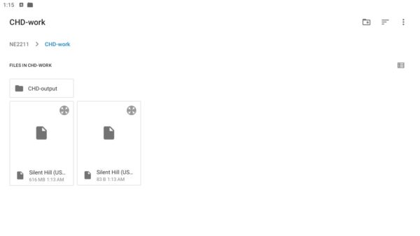 CHDroid create CHD-Work