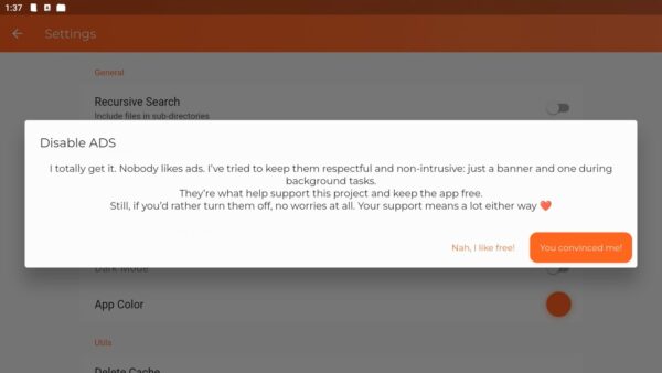 CHDroid ads can be disabled