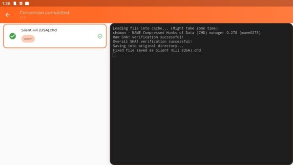 CHDroid Verify the file showcase