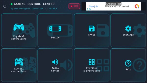 Gaming Control Center