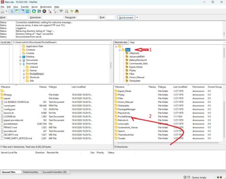 Where to copy PocketStream